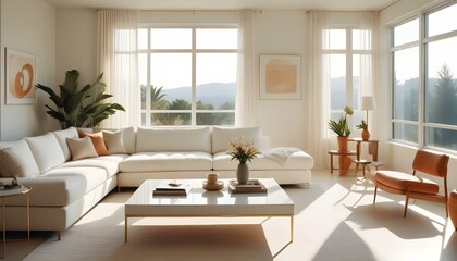 Fototapeta premium Photo interior modern design room 3d illustration