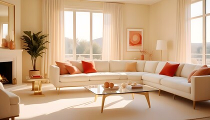 Fototapeta premium Photo interior modern design room 3d illustration