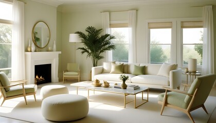 Fototapeta premium Photo interior modern design room 3d illustration