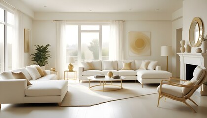 Fototapeta premium Photo interior modern design room 3d illustration