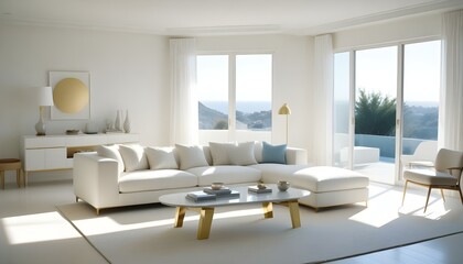 Fototapeta premium Photo interior modern design room 3d illustration