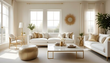 Fototapeta premium Photo interior modern design room 3d illustration