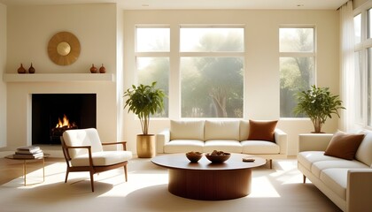 Photo interior modern design room 3d illustration