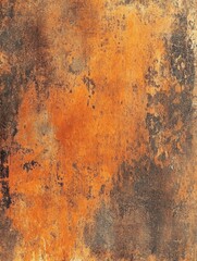 Fototapeta premium Rust on metal surface, corrosion texture, orange-brown hue