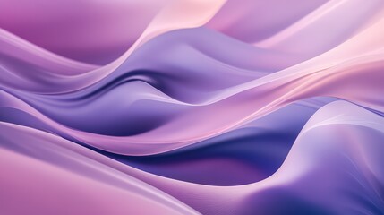 Obraz premium A fluid abstract pattern of flowing lines and curves in shades of purple and pink, evoking a sense of serenity and motion