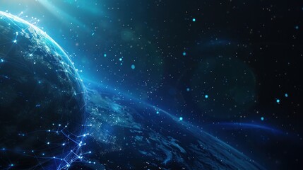 Obraz premium Global Network Connection