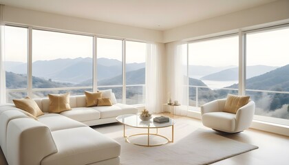 Photo interior modern design room 3d illustration