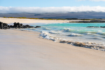 Cerro Brujo beach, San Cristobal island, Galapagos national park, Ecuador.