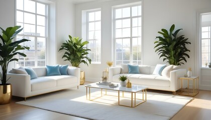 Photo interior modern design room 3d illustration