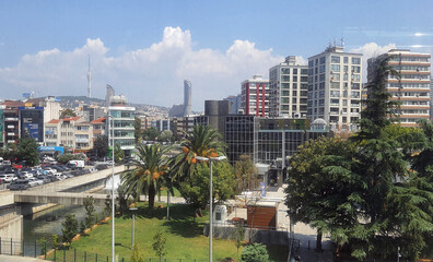 Obraz premium view of the city of the city