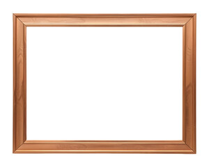 Vintage Copper frame isolated on transparent background
