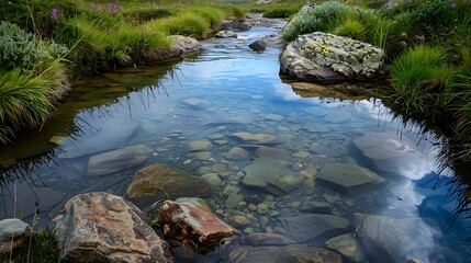 Purified water in the middle of wilderness