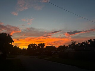 Obraz premium Beautiful Warm Sunset