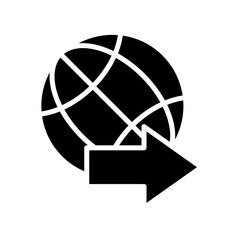 Naklejka premium Globe icon template