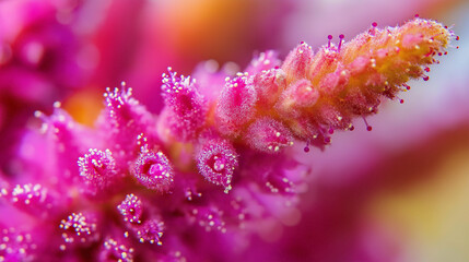 Fototapeta premium close up of pink Amaranth flower in spring 