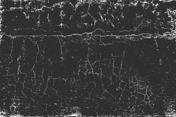 Grunge black texture. Dark grainy texture on white background. Dust overlay textured. Grain noise particles. Rusted white effect. Design elements. Vector illustration, EPS 10.	
