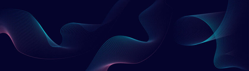 shiny blue lines glowing geometric lines on dark background
