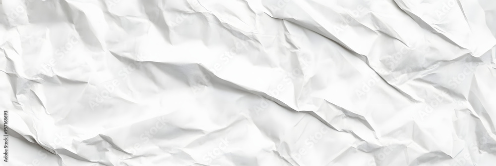 Poster white crumpled paper background texture pattern overlay