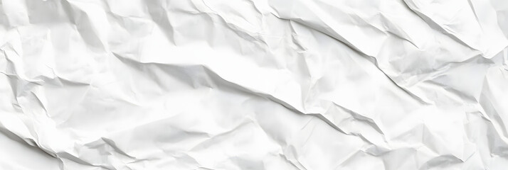 Obraz premium white crumpled paper background texture pattern overlay