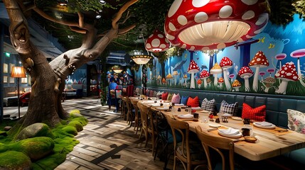 Encounter the enchanting vibe of a vibrant, tech-enhanced futuristic world.
