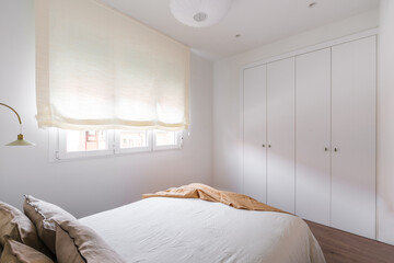 A bright and minimalistic bedroom