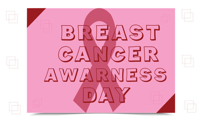 Breast cancer awareness banner Design. Creative breast cancer awareness design cards with pink ribbons. october breast cancer awareness month. Breast cancer awareness card. Breast cancer awareness mon