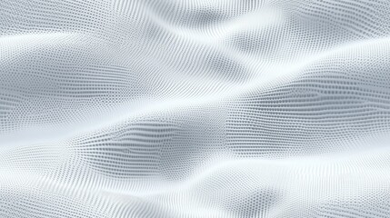 A detailed abstract background featuring wavy patterns of light blue and white, representing future technology and innovative design ideals through intricate dot textures SEAMLESS PATTERN