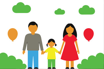 Heartwarming family day scene with everyone enjoying a picnic under a bright sky and sharing laughter
