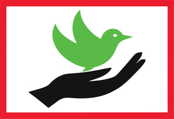 dove with peace sign