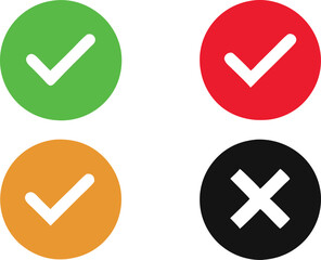 check mark icon set