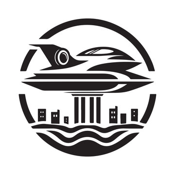 recommend clip art: Unique Hovercraft Silhouette Vectors - Perfect for Any Design Project