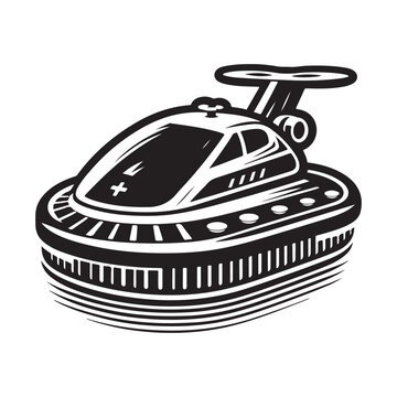 recommend clip art: Unique Hovercraft Silhouette Vectors - Perfect for Any Design Project