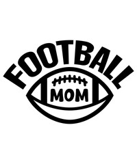 Football SVG Bundle, Football Mom Svg, Funny Football Sayings, Messy Bun Football, Football Game Day, Football Designs, Football Shirt PNG