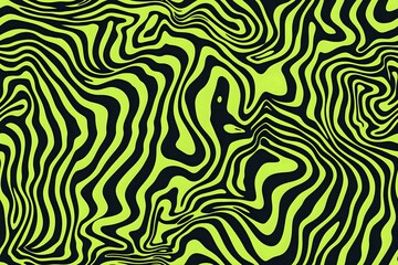 A dynamic abstract green and black wavy pattern that creates a striking, eye-catching design. Perfect for backgrounds, textiles, wallpapers, and modern design projects that emphasize bold aesthetics.