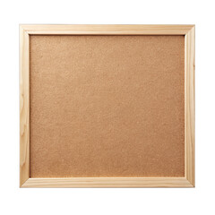 Fototapeta premium A corkboard with a wooden frame, isolated on a white background