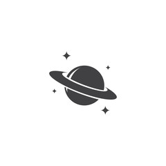 Planet saturn icon vector. Outer space icon vector illustration © colorfun