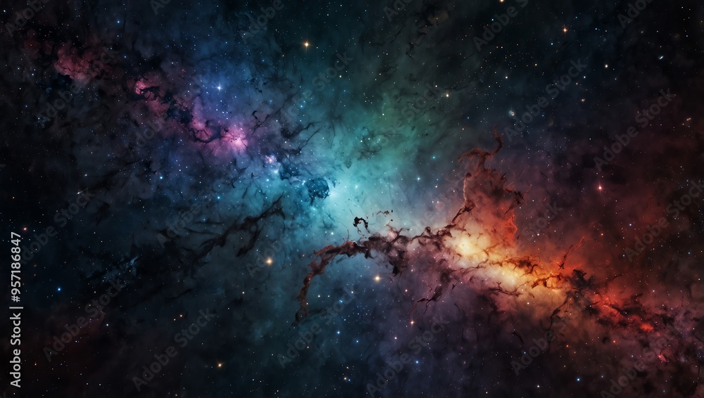 Wall mural background with space