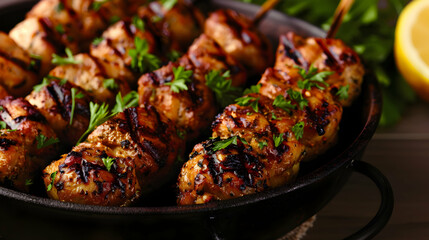 Fototapeta premium Coconut Shrimp Skewers