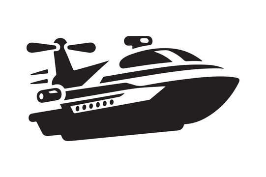 recommend clip art: Unique Hovercraft Silhouette Vectors - Perfect for Any Design Project