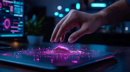 Interactive webpage design with hover effects and transitions, engaging user interface, modern web aesthetics 