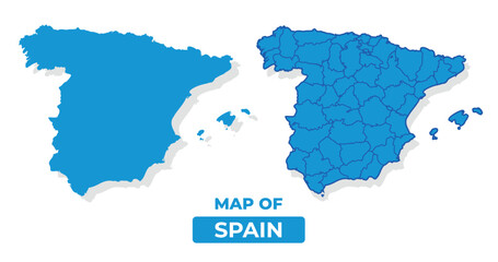 Obraz premium Vector Vietnam map set simple flat illustration with borders of regions