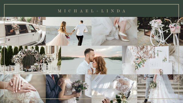 Wedding Video Photo Collage Template