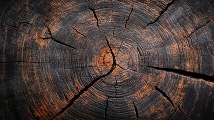 Fototapeta premium tree stump Wood textured background of a round 