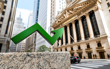 Symbol of Economic Progress Amidst City Scenery