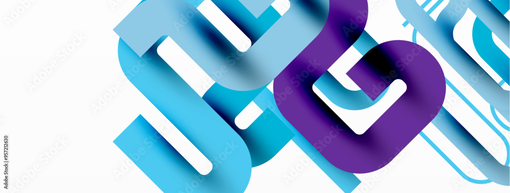 Poster Wave lines minimal abstract background