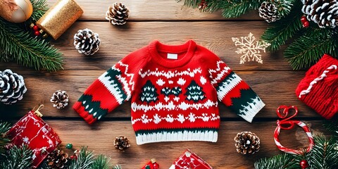 colorful National Christmas Sweater