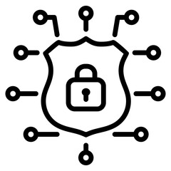 Cyber Securityse Icon Element For Design