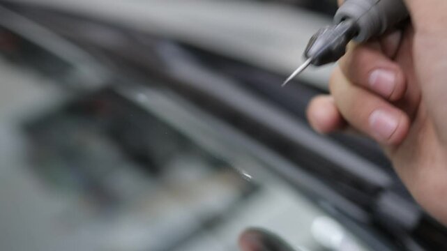 Installing windshield on a car with automotive design