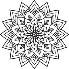 Handmade Mandala Coloring Page