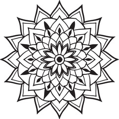 Handmade Mandala Coloring Page
